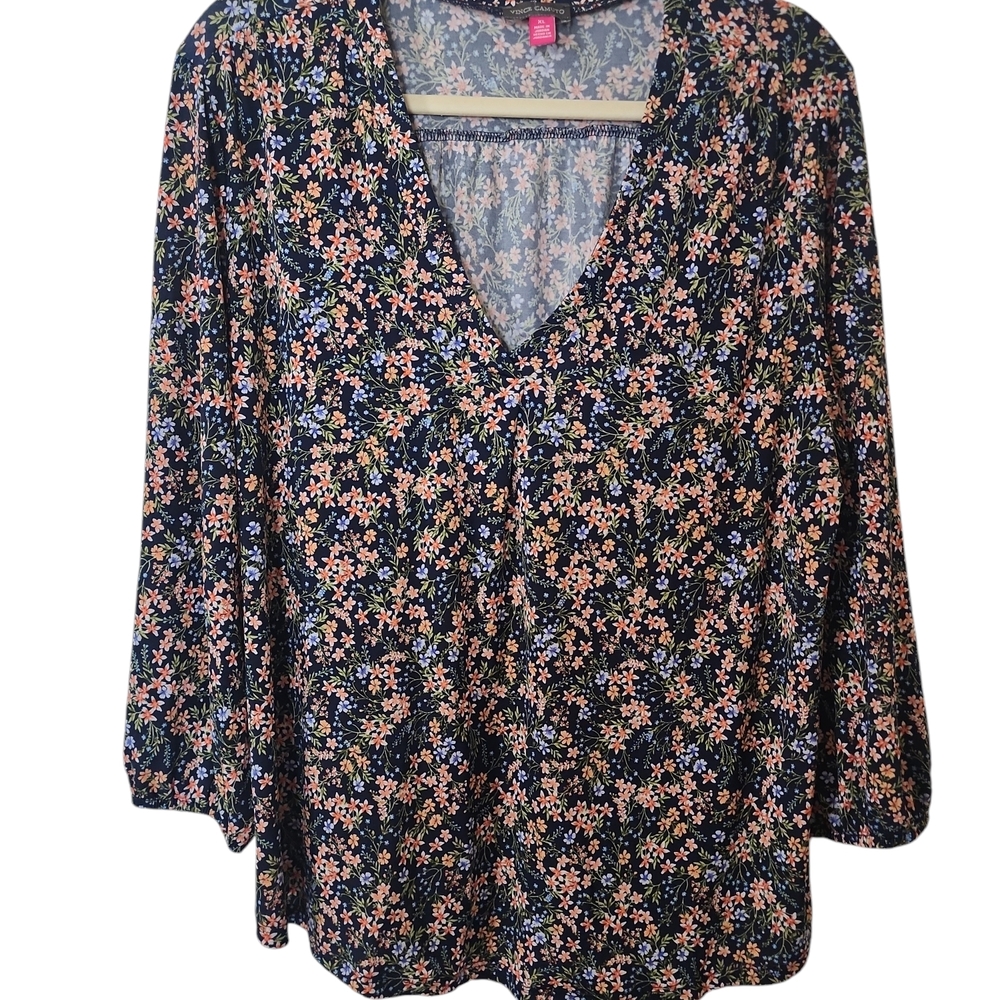 Floral V-Neck Blouse